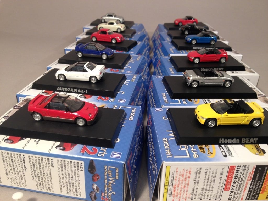Aoshima 1/64 Honda CITY Collection Complete Set of 4 Figures