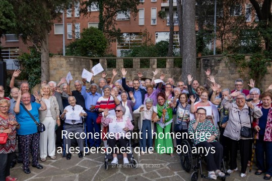 Reconeixement i homenatge a les persones de la ciutat que fan 80 anys aquest any - MyAlbum