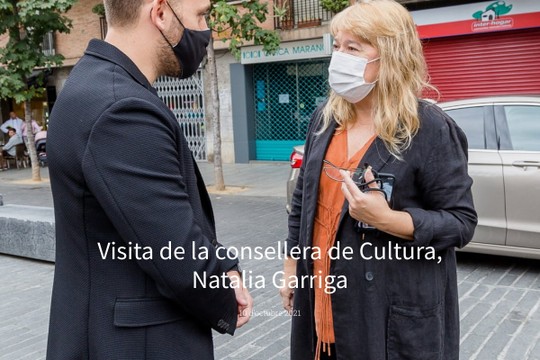 Visita de la consellera de Cultura, Natalia Garriga - MyAlbum