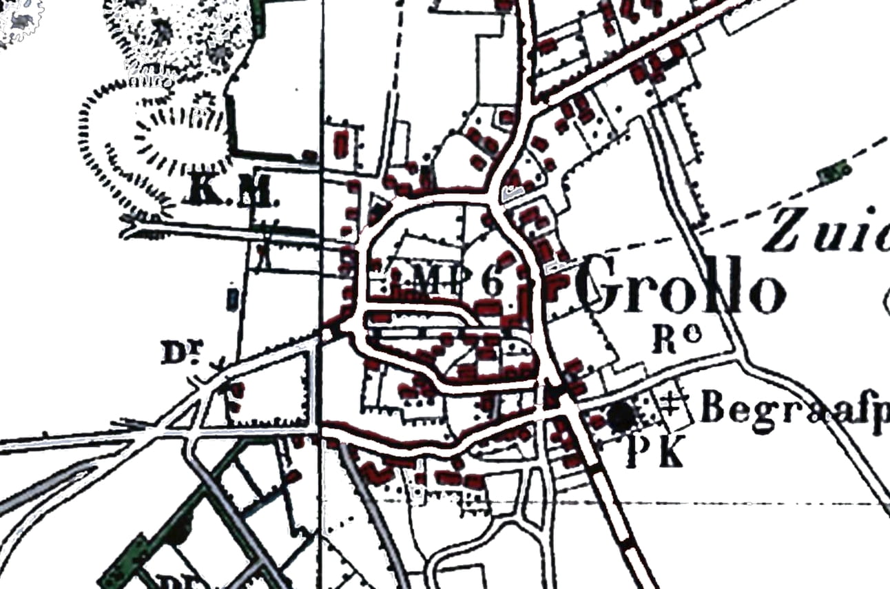 kaart Grolloo 1900