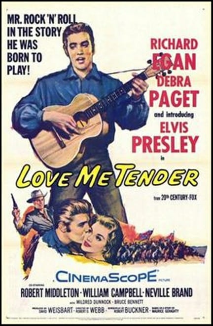 Filmposter: Love me Tender
