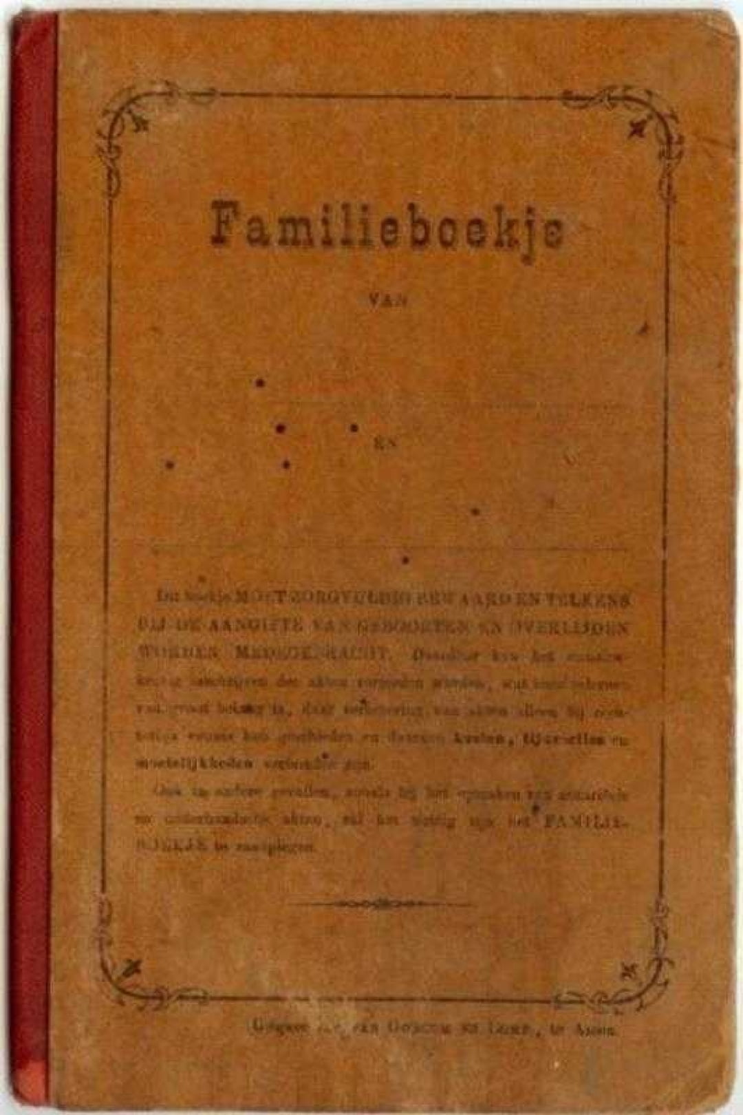 18990506 Trouwboekje Tieme Reinders en Aaltje Meinders