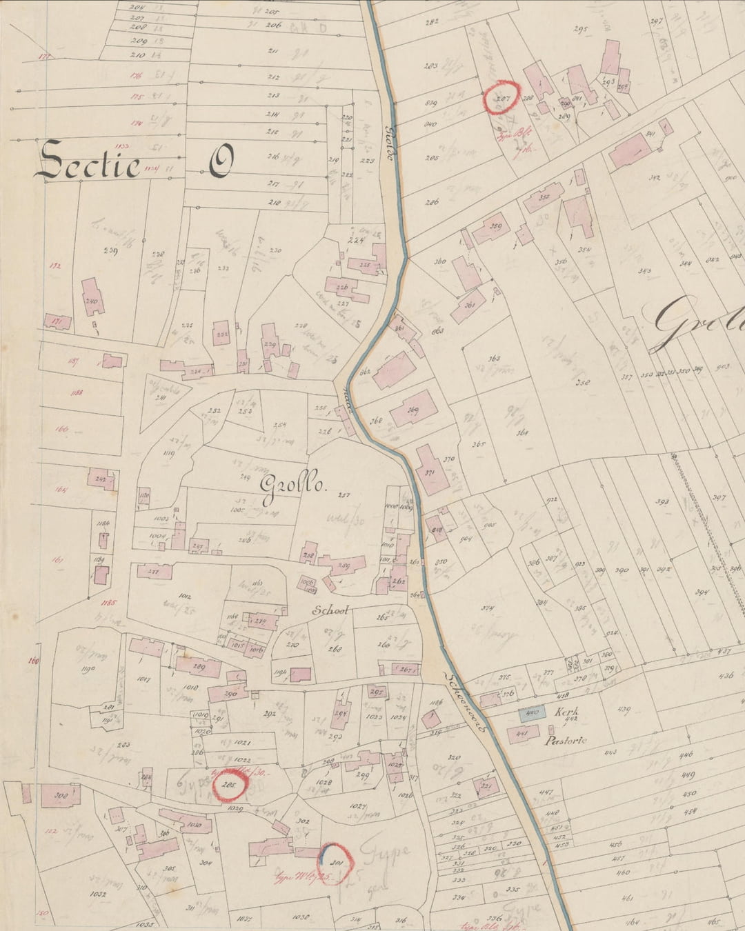 kaart Grolloo 1880
