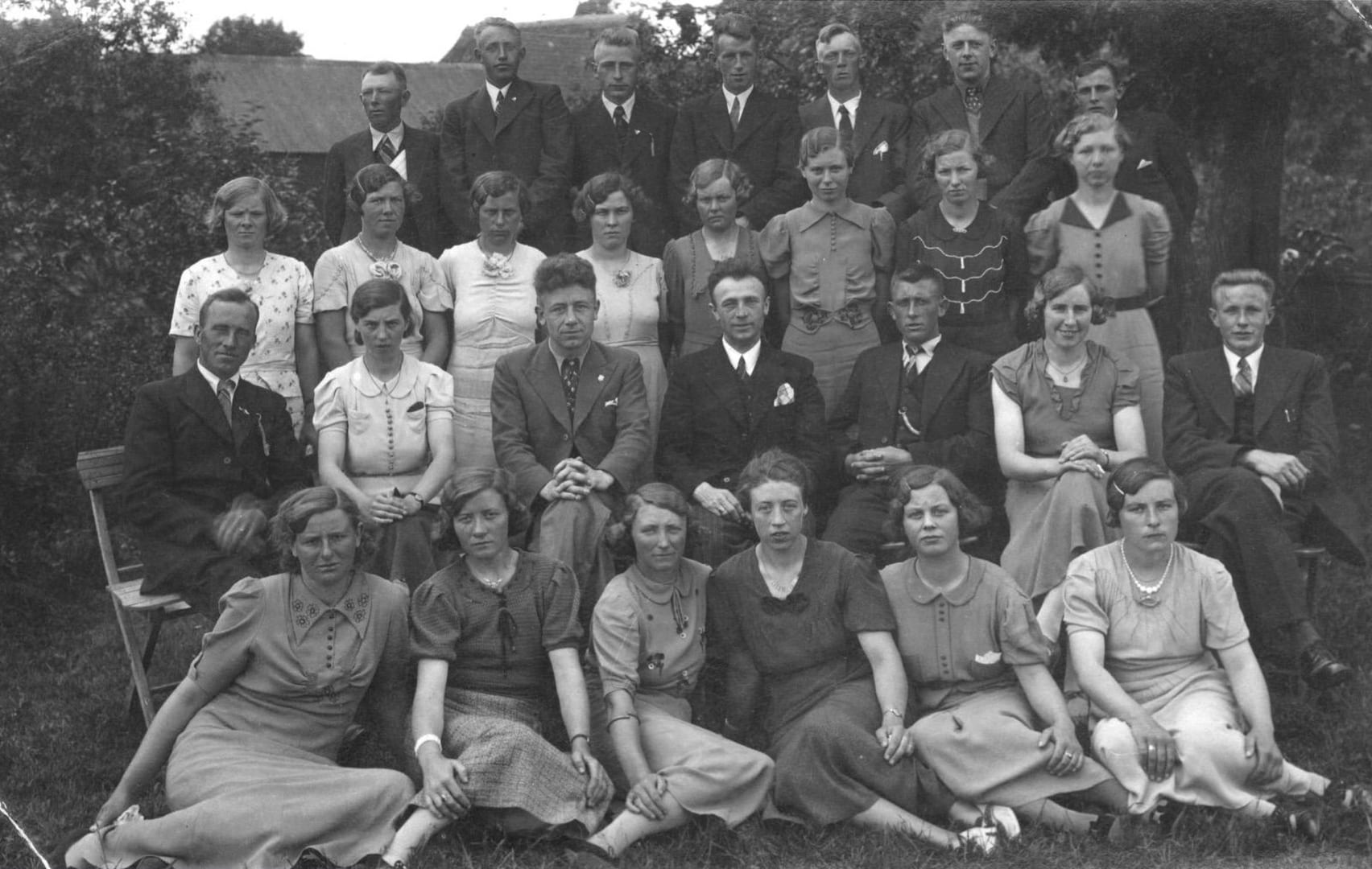 Zangvereniging Vriendenkring ± 1938.