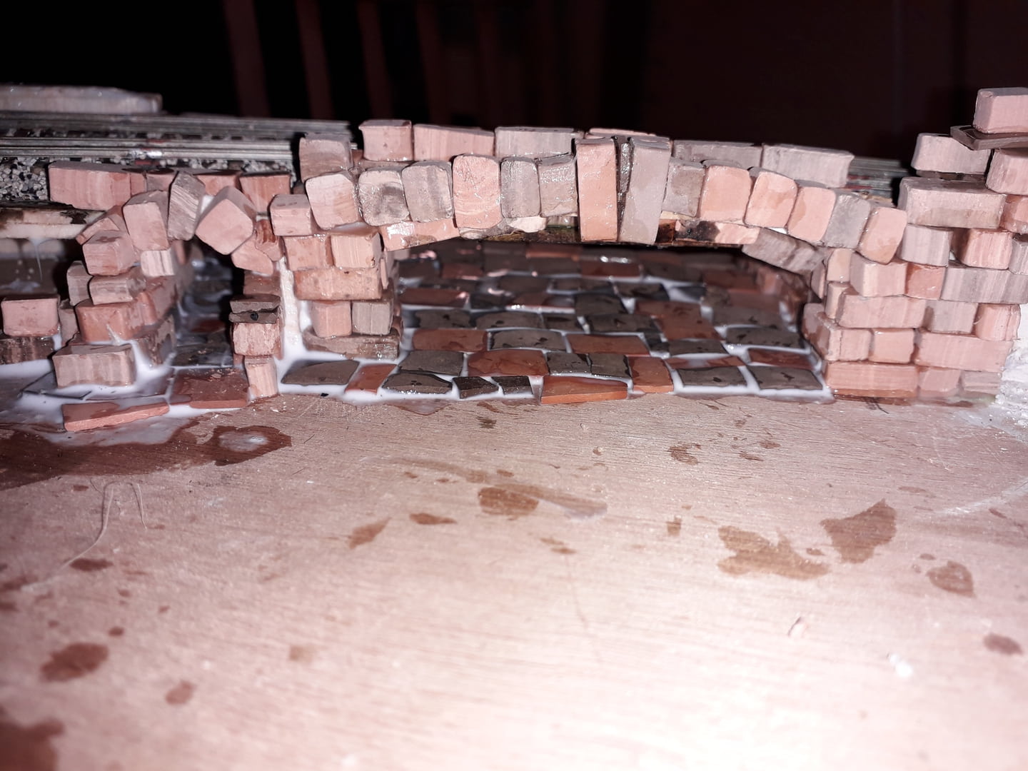Le vrai pont en mini-brique en terre cuite :